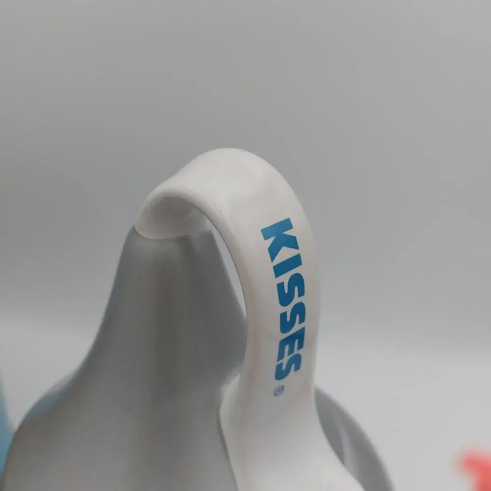 2008 Hershey's Kisses 100th Anniversary Fondue Set Ceramic Silver Pot Tin Forks